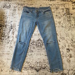 Free People Distressed Jeans
